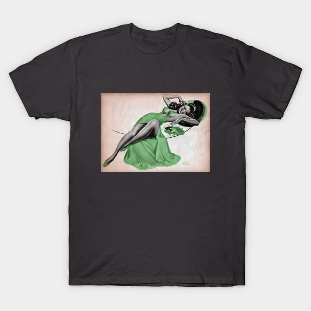 Am I Gaining? Vintage Peter Driben Pinup T-Shirt by Jarecrow 